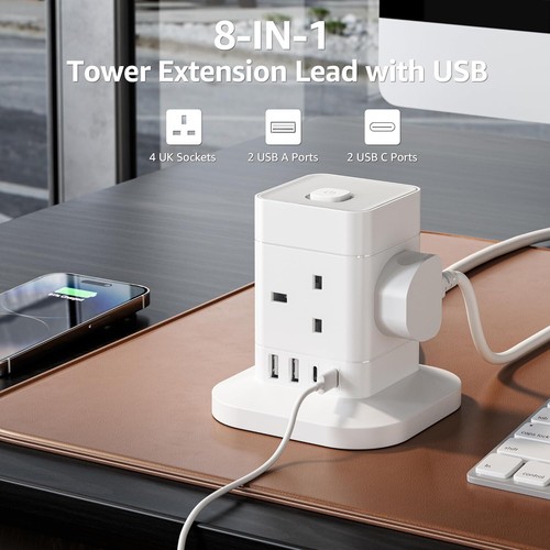 Cube extension lead with - with, usb