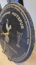 Tottenham Hotspur FC Europa League Champions Wall Clock. Black Slate Gold Hands.