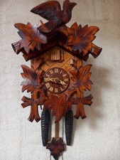 MAGNIFICENT  BLACK FOREST  MECHANICAL  CUCKOO CLOCK WITH SILENCER LEVER