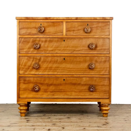 Antique satin walnut chest - antique, of