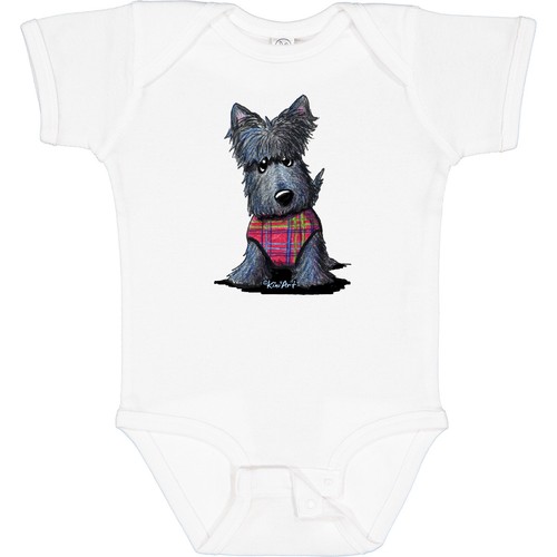 Inktastic scottie dog plaid - dog, in