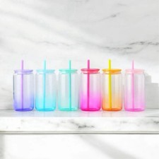 6x 16oz Ombré Acrylic Plastic