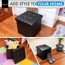 Folding Storage Ottoman Box