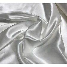 White - Silk/Cotton Satin