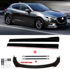 For Mazda Black Front Bumper