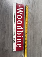 Will's Woodbine Vintage Enamel Cigarettes Sign Tobacco Advertising