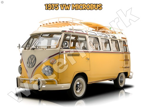 1975 microbus metal sign - microbus,