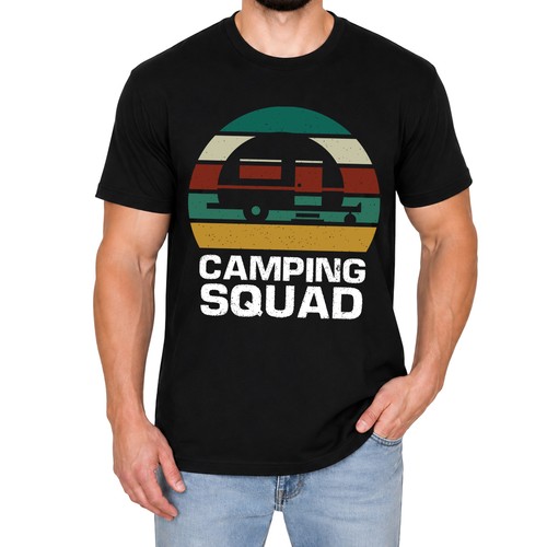 Distressed retro caravan - retro, mens