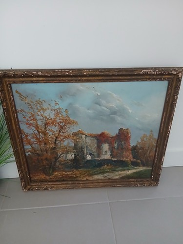 French oil painting chateau - oil, of