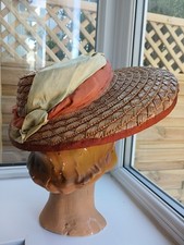 1940s Natural Straw Hat