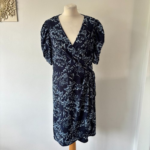 Next navy blue white floral - navy,