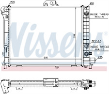 GENUINE NISSESNS RADIATOR FOR SAAB 9000  2.3 T16