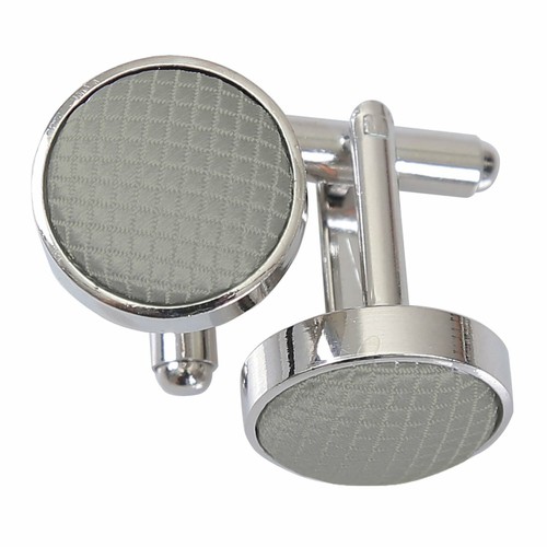 Silver mens cufflinks plain - mens,