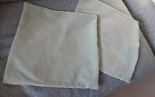 Two Debenhams Light Green Square Cushion Covers 18 inches x 18 inches Zipped