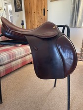 Jaguar Harry Dabbs JumpSaddle 17:5 Medium Fit, Chestnut Brown Model XK120, VGC