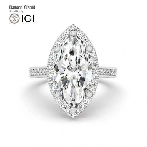 Marquise diamond engagement - marquise,