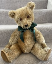 Large Antique Vintage Chiltern Hugmee Mohair Teddy Bear British C.1950s