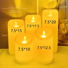 Led flameless pillar candles - led,