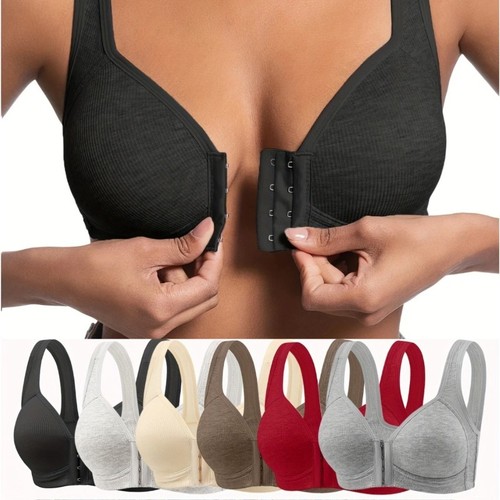 Front fastening bra cotton - fastening,