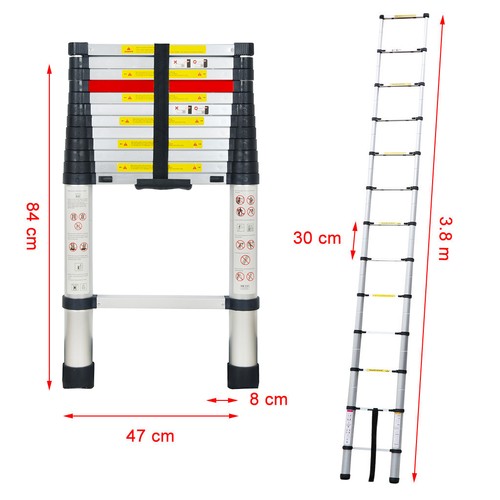 Heavy duty telescopic ladder - duty,