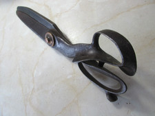 Pair of antique tailors scissors by R Heinisch Newark NJ USA, 13 1/4" long.