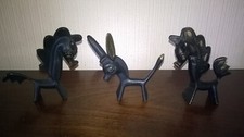 3 x Vintage Walter Bosse/Hagenauer Style Horses