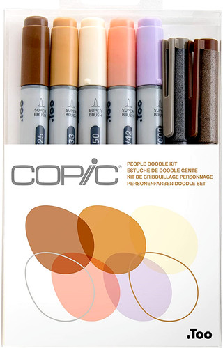 Copic doodle kit people - kit,