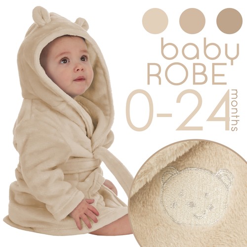 Baby girls boys hooded robe - baby,