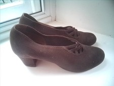 1940s Brown Suede Size 6.5 UK