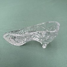 Vintage Cut Crescent Glass
