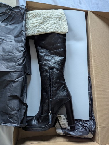 Zara over knee real leather - zara,