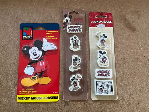 Bundle mickey mouse erasers - mickey,