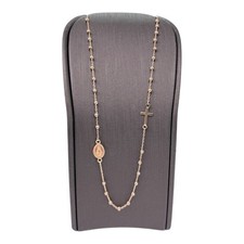 9ct 9K Rose Gold Fine Rosary