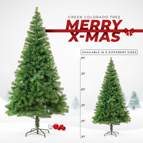 8ft artificial christmas - artificial,