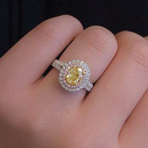 Oval canary yellow - 2,