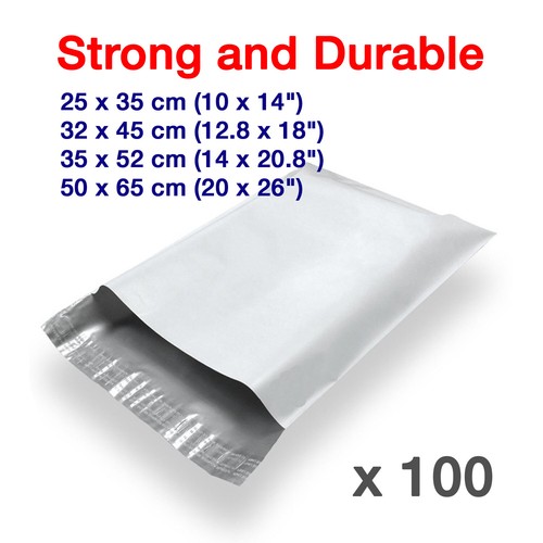 White mailing bag poly plastic - mailing,