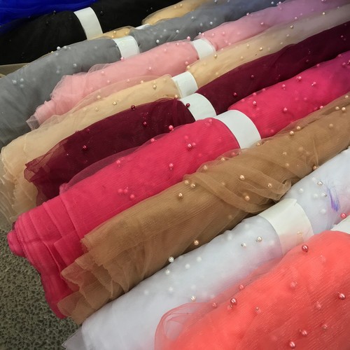 Soft pearl tulle - soft, fabric