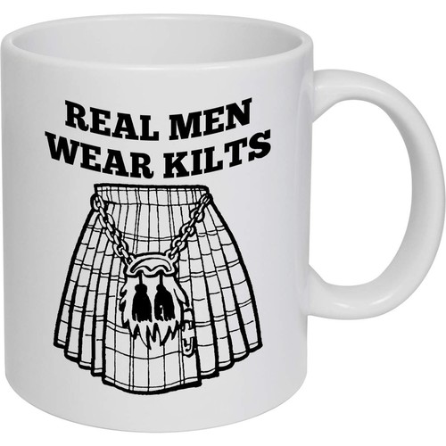 Real men wear kilts ceramic - wear, kilts'