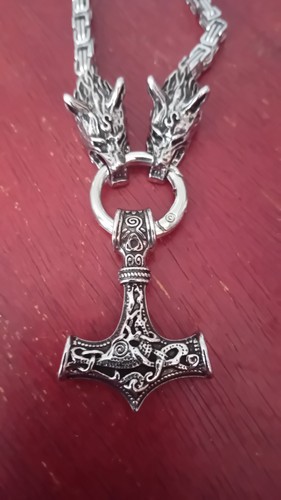 Thor hammer necklace pendant - hammer,
