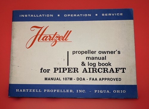 Hartzell owner propeller - hartzell, owner's