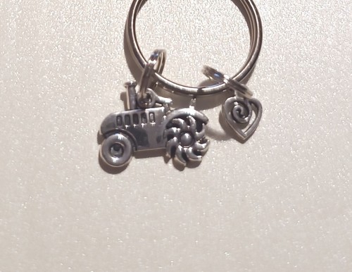 Adorable sweet tractor keyring - adorable,