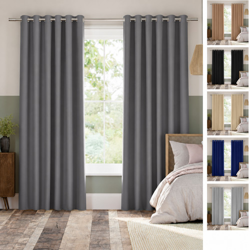 Pcs blackout eyelet curtains - pcs,