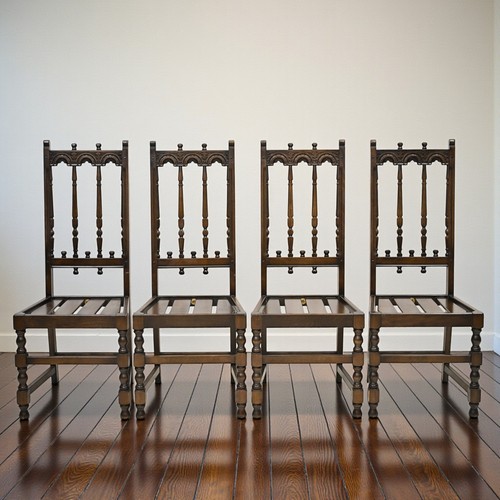 Ercol dining chairs - 4,