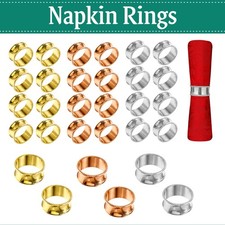 Alloy napkin rings - rings, round
