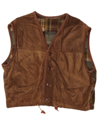 Vintage mens suede waistcoat - vintage,