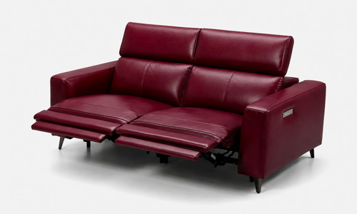 Delux deco burgundy - deco, leather