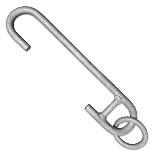 Mooring hook with ring 340mm - hook,