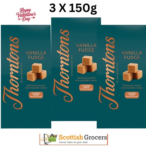 Thorntons vanilla fudge carton - vanilla,