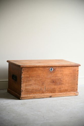 Antique pine trunk - antique,