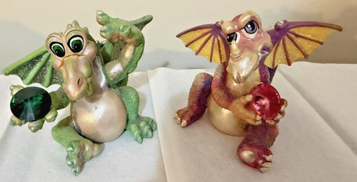 Franklin mint mood dragons - 2,